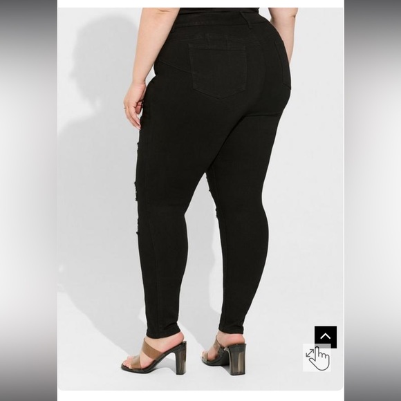Torrid Bombshell Skinny Premium Stretch High-Rise Destructed Jean - Picture 15 of 15